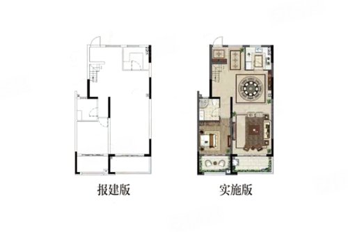 雅居乐常乐府复式D2户型,雅居乐常乐府5室3厅3卫1厨约165.00平米户型图,朝南朝向 - 常州安居客