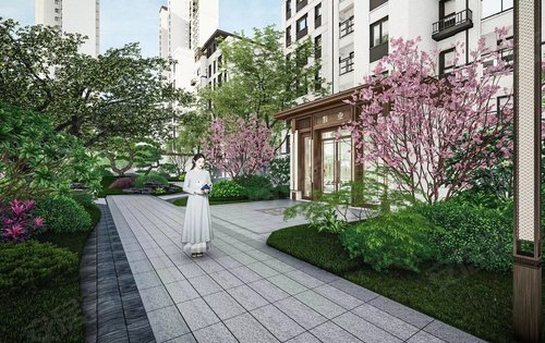 建业神火61江山府动态:园区一角,真的很美-商丘安居客