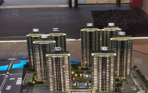 特房樾鸣湾社区大堂沙盘细节内展新年新气象