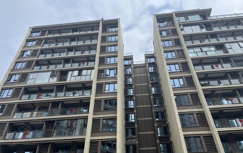 您好这是我们海纳九龙小区实地拍摄照片2梯3户2梯4户总高13小洋楼