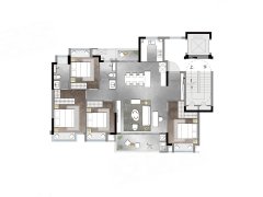 南昌建发缦云户型图，南昌建发缦云房型图，建发缦云原始户型图大全 - 安居客