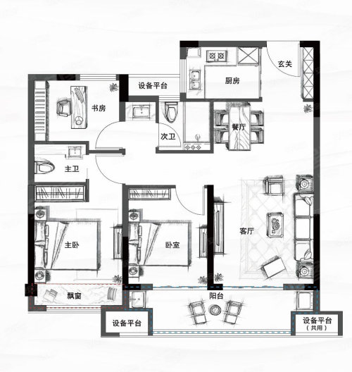 融信融创·融璟园户型图