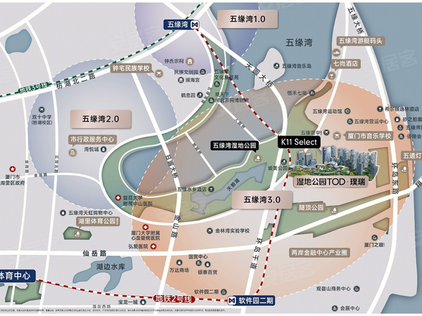 湿地公园TOD璞瑞，厦门湿地公园TOD璞瑞房价，楼盘户型，周边配套，交通地图，湿地公园旁约50米 - 安居客