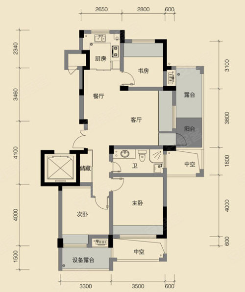 长治盛世枫景户型图图片