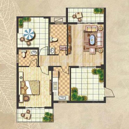 昊城景都户型图