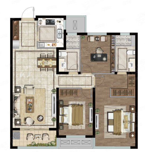 绿城德达·玉园户型图