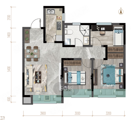 金地苏园户型图