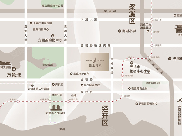 云上诗悦，无锡云上诗悦房价，楼盘户型，周边配套，交通地图，南湖大道与芦雅路交界处 - 安居客