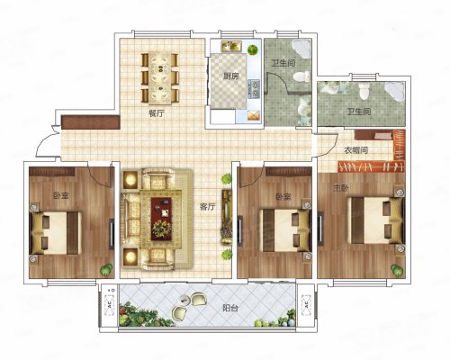 天润公馆户型图
