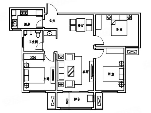 华府御园户型图