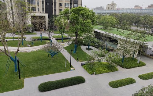 小区绿化,高层景观