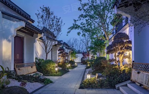绿城·乌镇兰园动态:中式合院景观图片-杭州安居客