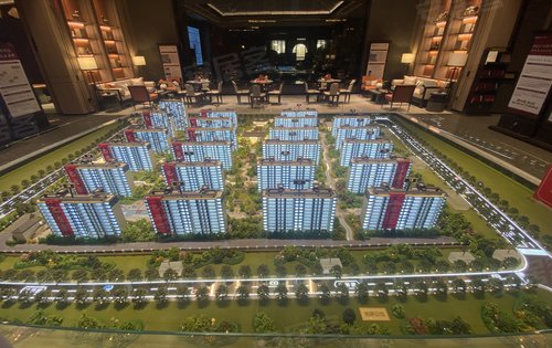 建发玖熙府动态:小区沙盘拍摄-六安安居客