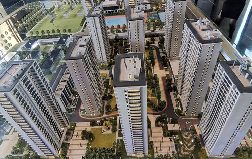 闻博花城沙盘图7号13号楼即将开放实体样板房