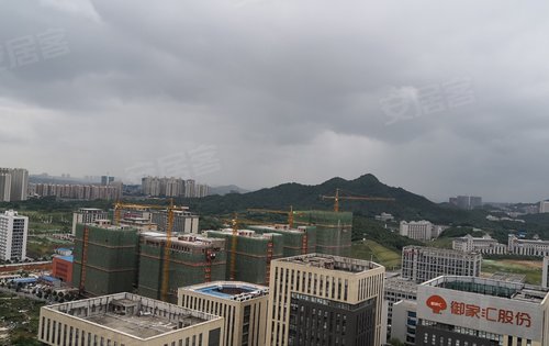 长沙芯城科技园二期效果图一期二栋顶楼俯拍二期实景图