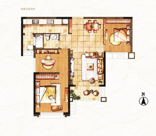 御湖湾d2户型,御湖湾商业约70.00平米户型图,朝南朝向 苏州安居客