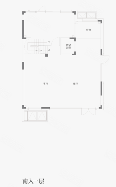 澜庭壹号院470平,澜庭壹号院别墅约470.00平米户型图,朝南朝向 - 苏州安居客