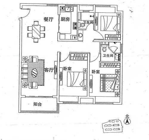 松岳名都房型图片