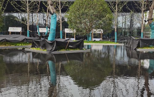 万科·海潮映月动态:小区不再是冷冰冰的门头,而是公园式的出入口