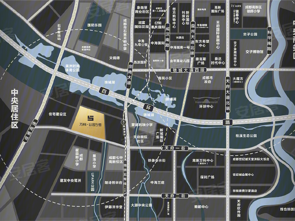 昆明万科公园城市位置图片