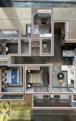 美的云璟89107116样板间平面模型