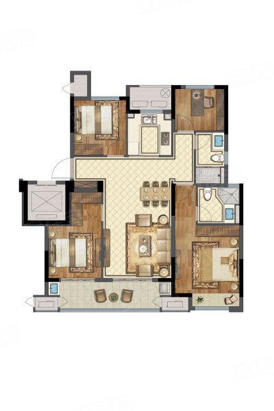 驭远中南玖熙湾户型图