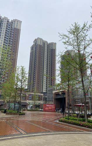 金地自在城动态:金地自在城城一期高层实拍现场，可以直接看小区实体，小区在做大门，下个月可接房，有...-重庆安居客