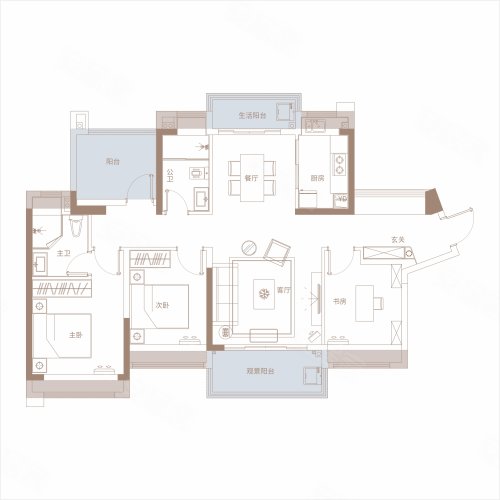 湾上一品,3室2厅2卫,建设东路与兴业大道路口,湾上一品6#-1单元-17-1701 - 安居客