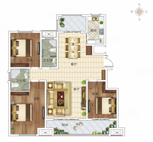 天润公馆户型图