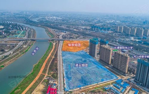 阳光城尚东湾实景规划图小学初中均已建好开学愉景苑和凌云府就在学校