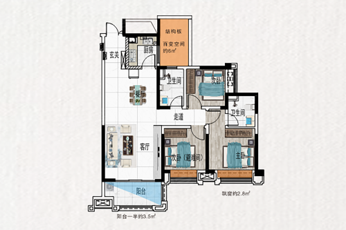 金色港湾户型图图片