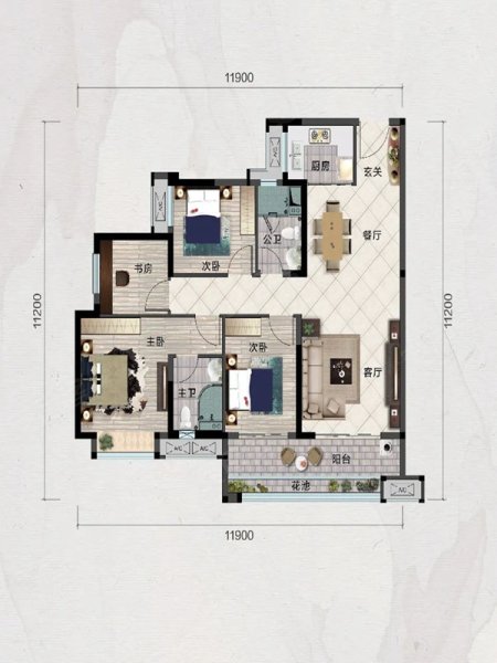 中骏·云景府户型图
