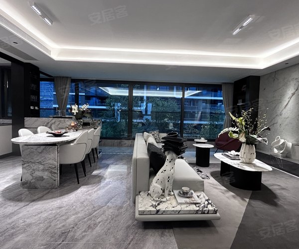 经开发展龙湖天澜B户型128,经开发展龙湖天澜4室2厅2卫1厨约128.00平米户型图,朝南朝向 - 成都安居客