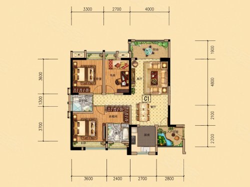 金山御景蓝湾户型图