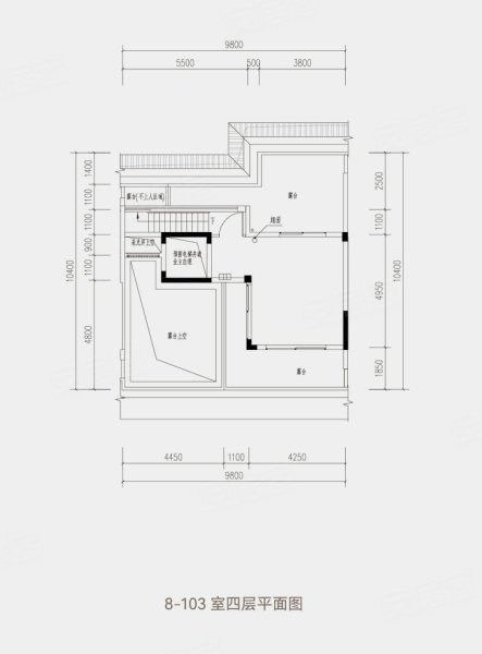 绿城湖映金沙轩299方排屋户型,绿城湖映金沙轩3室2厅3卫1厨约299.00平米户型图,朝南北朝向 - 杭州安居客