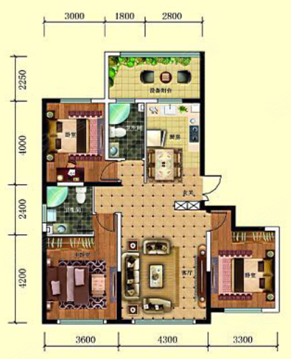 路弘·阳光华苑户型图
