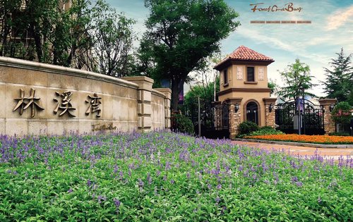 已经交付小区康桥林溪湾美美的景观