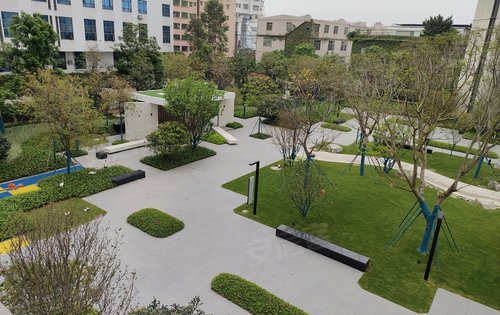 小区绿化,高层景观