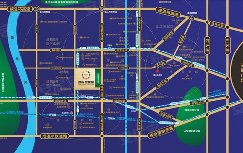 温江洲际健康城地图图片