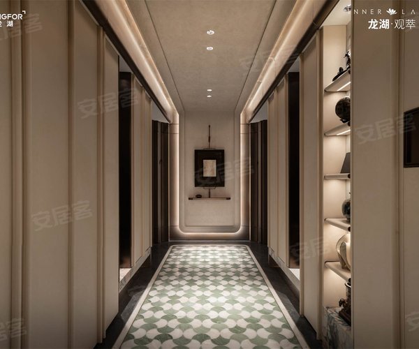 龙湖观萃135平跃层,龙湖观萃5室2厅3卫1厨约135.00平米户型图,朝南朝向 - 贵阳安居客