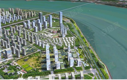 建发云启钱湾动态:项目所在位置东部湾3D效果图!让您更直观的感受周边配套!-杭州安居客