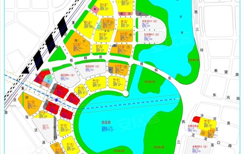 碧桂园西湖规划图以及俯瞰图