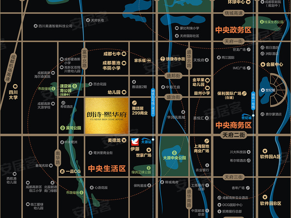 朗诗熙华府，成都朗诗熙华府房价，楼盘户型，周边配套，交通地图，盛治街777号 - 安居客