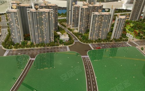 绿地v岛动态:绿地v岛项目沙盘,住宅产品-长沙安居客