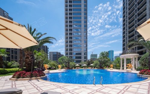 信·朝闻花城动态:滨江已交付小区的景观水池实景,可参考-杭州安居客