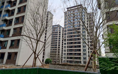 首开中环云樾动态:小区外立面已完成,目前正在做小区绿化,距离交房