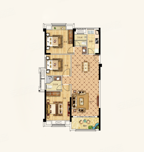 黄石中都巴黎城户型图