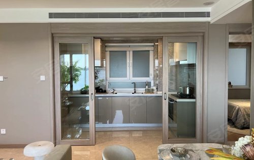 89平的房子,厨房给预留了双开门冰箱的位置,这以后买多少都能放得下