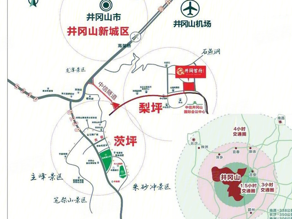 井冈首府,吉安井冈首府房价,楼盘户型,周边配套,交通地图,茨坪镇中信