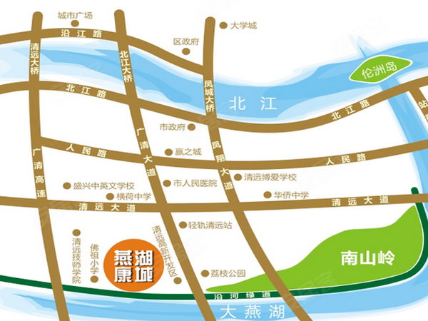 燕湖·康城,清远燕湖·康城房价,楼盘户型,周边配套,交通地图,横荷